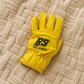 Leather Work Gloves -Yellow