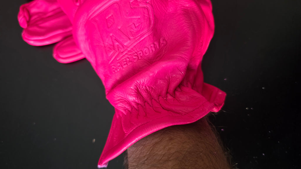 Pink - Breast Cancer Awareness Leather Work Gloves