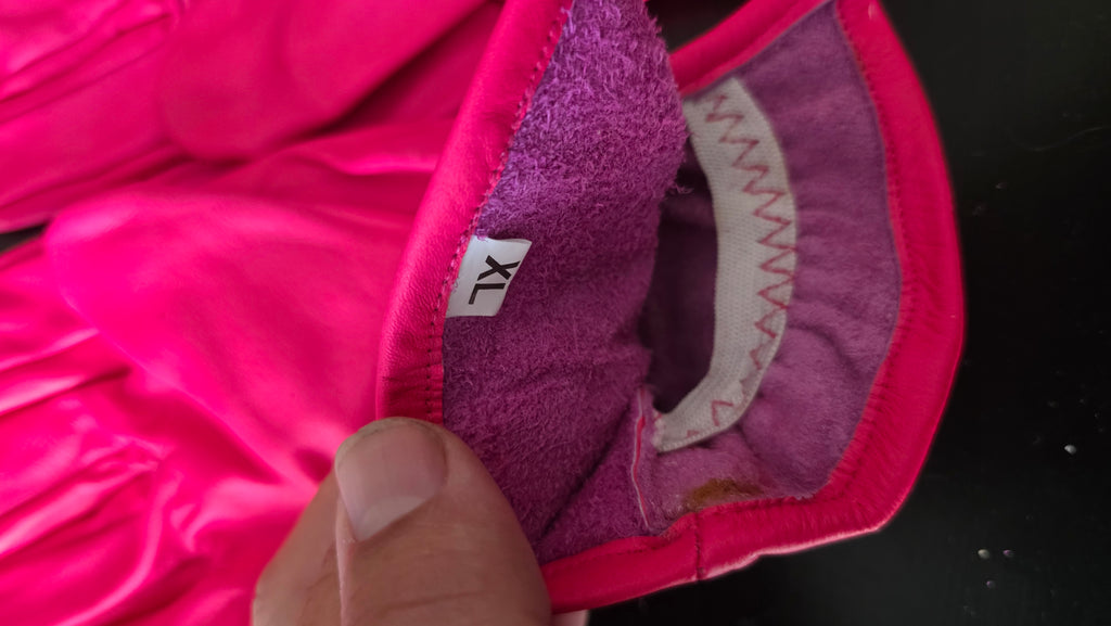 Pink - Breast Cancer Awareness Leather Work Gloves