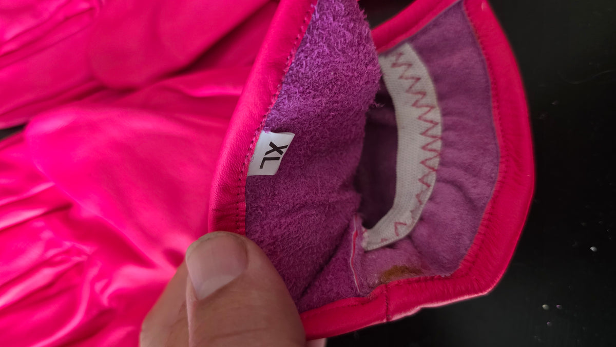 Pink - Breast Cancer Awareness Leather Work Gloves